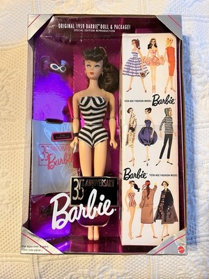 Vintage 1993 Mattel 35th Anniversary 1959 Barbie Doll New In Box