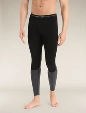 $140 IceBreaker Men's 125 ZoneKnit Leggings - Black/Jet - Medium -New With Tag