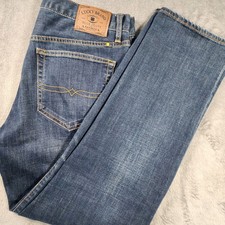 Lucky Brand Jeans Mens 33x30 Blue Button Fly 121 Heritage Slim Stretch Denim