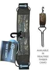 Cupped Waterfowl Duck Straps Game Tote Hands-Free Realtree Camo Steel Head Loops