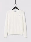 RALPH LAUREN CABLE KNIT Jumper - Small - White - Great Condition - Women’s