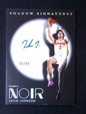 2024-25 Panini Noir Jalen Johnson Shadow Auto /99