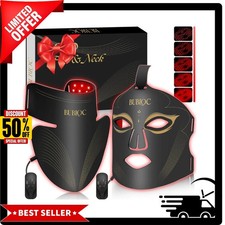 Red Light Therapy Mask Set, Led Mask Light Therapy for Face Neck, Near-Infrare