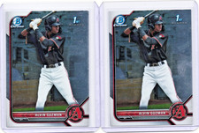 2022 Bowman Prospects - Alvin Guzman Chrome 1st Bowman #BCP-18 Lot (2)