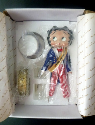 NIB Fleischer VTG 2000 Studio Betty Boop Wants You Figurine Patriotic Doll Statu