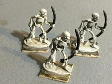 A32374 RAL PARTHA METAL MINIATURES SKELETON ARCHER 3 PK TABLETOP WAR GAMES