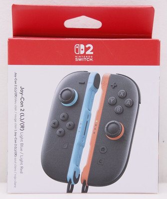 Authentic Nintendo Switch 2 Joy-Con L/R - Light Blue/Light Red Factory Sealed!