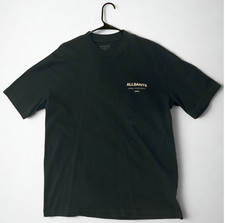 AllSaints Underground Oversized Crew Neck T-Shirt in Universe Blue- XS
