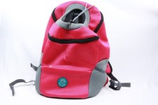 PUP LUCK Pet Dog Cat Carrier Backpack Shoulder Bag Pink Grey MEDIUM