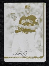 2019 Topps Checklist Printing Plate Yellow 1/1 Mookie Betts Albert Pujols 13iq