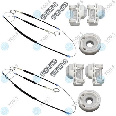 Window Regulator Cable Set Front Left + Right for VW Polo (6N) 4/5 Door You.S 