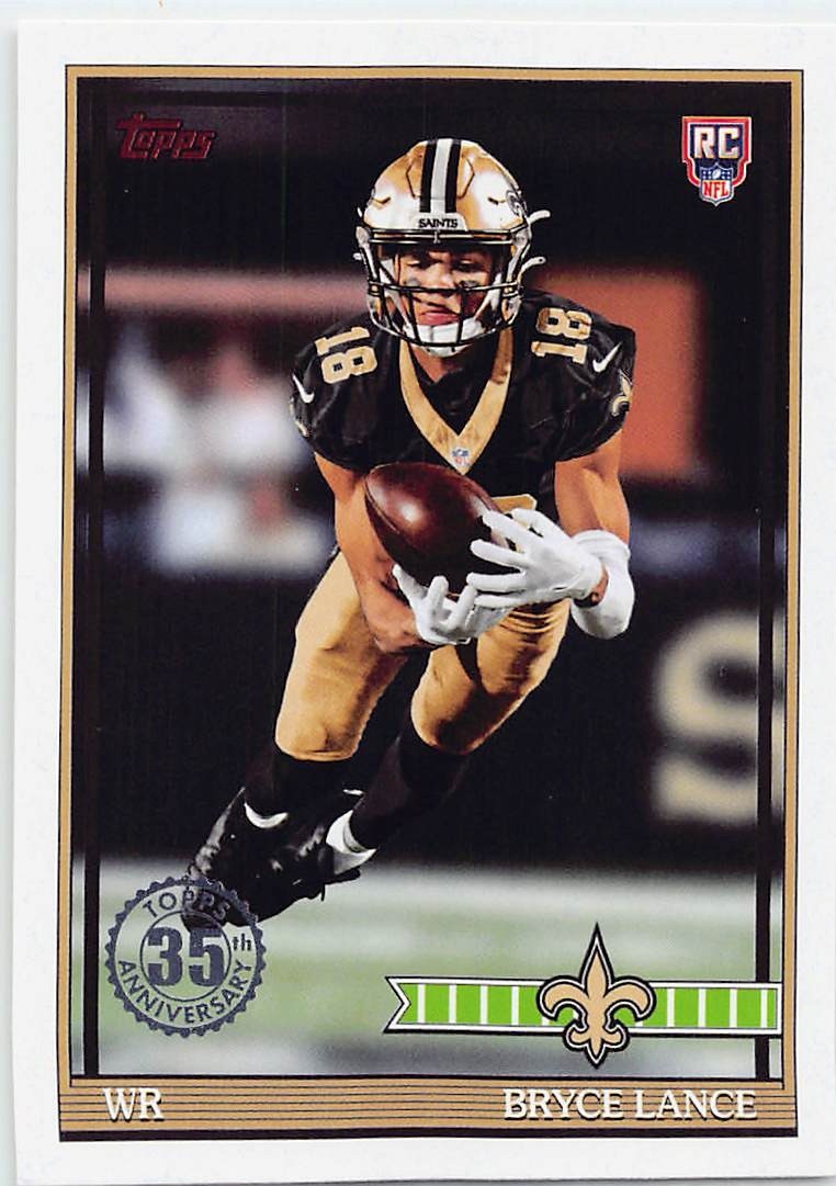 Bryce Lance 2026 Topps Flagship #91TR-32 1991 Topps Football 35th Anniversary RC