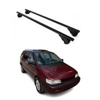 DachträGer GrundträGer FüR Mitsubishi Space Wagon 1997-2004 75Kg Stahl Schwarz