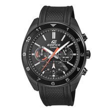 Casio Edifice Black Dial Men's Sports Resin Band Watch EFV-590PB-1AVUDF