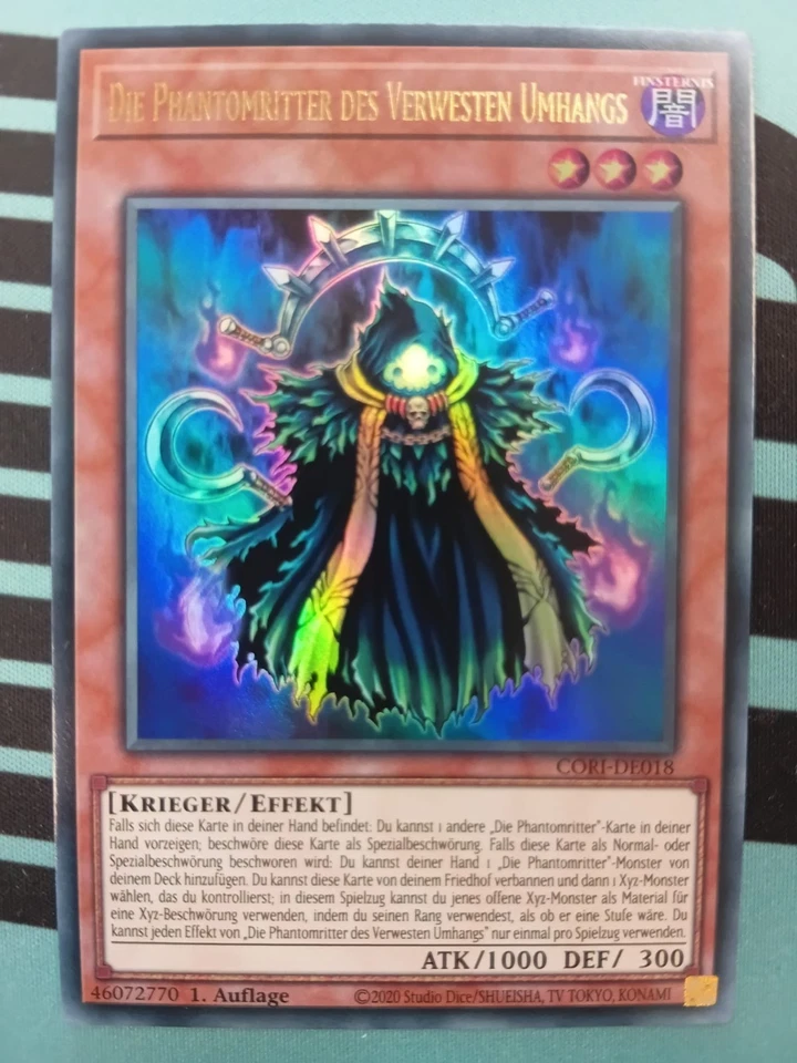 Die Phantomritter Des Verwesten Umhangs CORI-DE018 Ultra Rare DE NM Yugioh - Bild 1 von 1