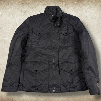 Boss Orange Thermore Rinnova Jacket Men's Size 40R Black Biker Moto City Classic