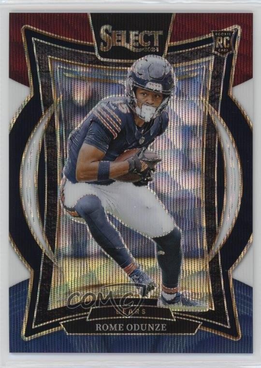 2024 Panini Select Concourse Tri-Color Prizm /299 Rome Odunze #3 Rookie RC 1pp0
