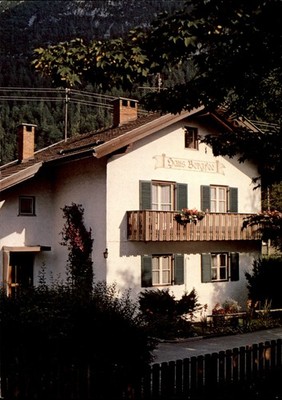 Haus Bergfee Mittenwald Germany vintage postcard h468