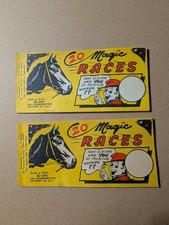 1950's Magic-Race Cigarette Paper Horse Race Game Gambling Fun 2 For 1 Deal