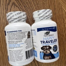 2- Ark Naturals Happy Traveler Capsules Calming Treats for Dogs  Cats 30 Count