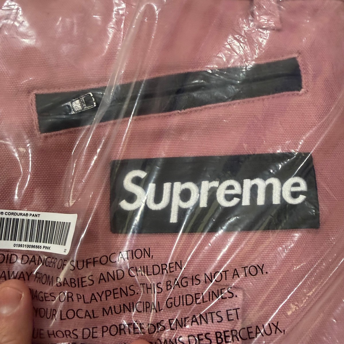 Supreme Vanson Leathers Cordura Pant Pink Men