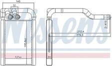 NISSENS Wärmetauscher Innenraumheizung für KIA Picanto 1.0 1.2