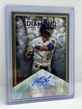Christian Yelich Autographed Card 2023 Topps Diamond Icons 17/25 Milw. Brewers