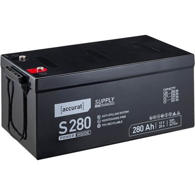 AGM Batterie 12V 280Ah Deep Cycle Versorgungsbatterie VRLA Vliesbatterie Solar