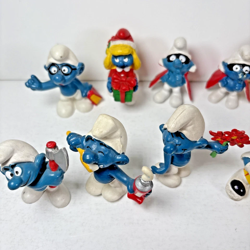 Lote de 15 Figuras Pitufos y Pitufinas Peyo Schleich Vintage Años 60 70 80 Foto 4 de 4