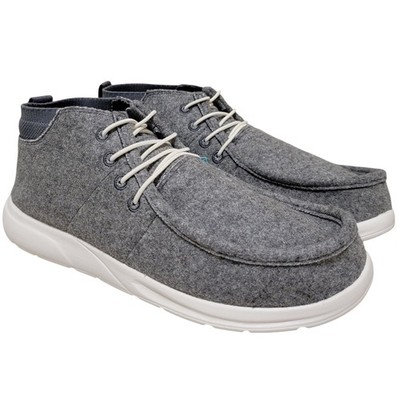Reef Men Cushion Coast Mid Slip On Moc Toe Sneakers Size US 8.5 Grey Felt