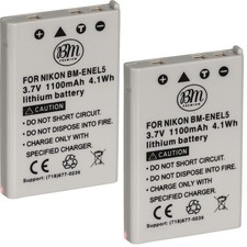 2-Pack of EN-EL5 Batteries for Nikon Coolpix P80, P90, P100, P500, P510, P520...