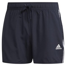 adidas ESSENTIALS 3 STRIPES CLX SHORTS NAVY SWIM SURF BEACH SPORTS MESH INNER