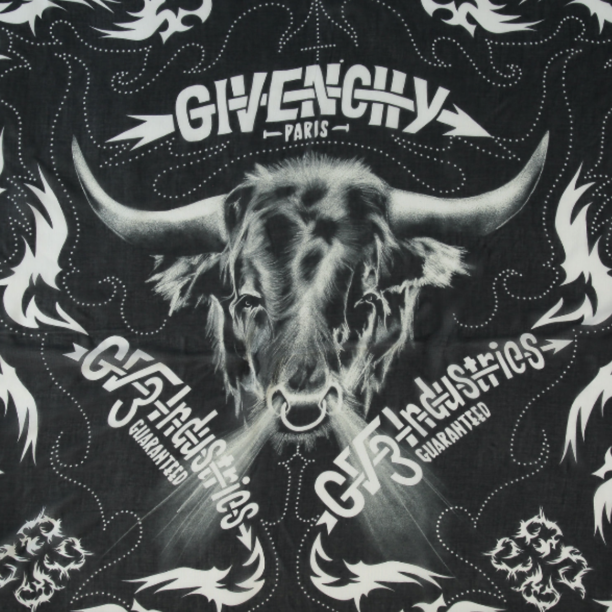 Givenchy Scarf - BNWT Black Raging Bull Scarf Liam Payne RRP: £260