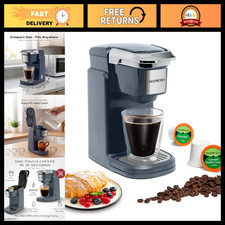 Single Serve Coffee Maker for K Cups & Grounds - Compact, Easy Brew Machine