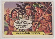 1976 Topps Hysterical History Stickers Meriwether Lewis & Clark Expedition 0s4