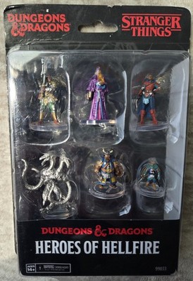 Dungeons And Dragons Stranger Things Hellfire 6 Mini Figures Set