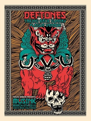 Deftones Costa Mesa Tour 2016 Poster, Unframed Poster Wall Art Decor