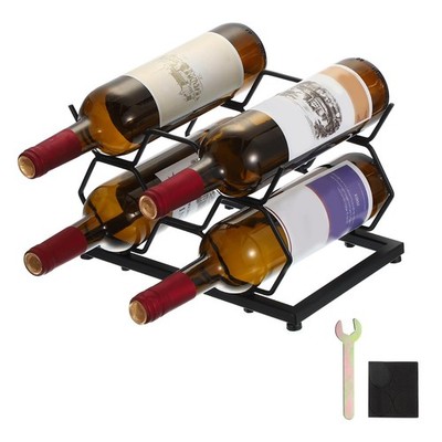 Uxcell 11''x7''x6,7'' Weinregale Arbeitsplatte Wein Organizer Weinflaschenhalter 5 Bot