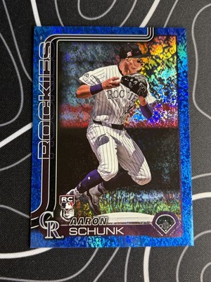 2025 Topps Series 1 - Aaron Schunk #196 Blue Holofoil /150 (RC)