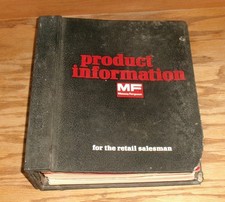 1981 Massey Ferguson Product Information Manual Dealer Album Tractor Combine