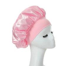 Soft Silk Satin Lined Bonnet-Large Satin Hair Cover Wide-USA