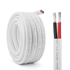 10 Gauge Marine Wire 30ft Tinned Copper, Standard USA 10 AWG Duplex Marine Gr...