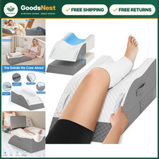 Leg Elevation Wedge Pillow for Post-Surgery Recovery, Comfort  Support, Grey
