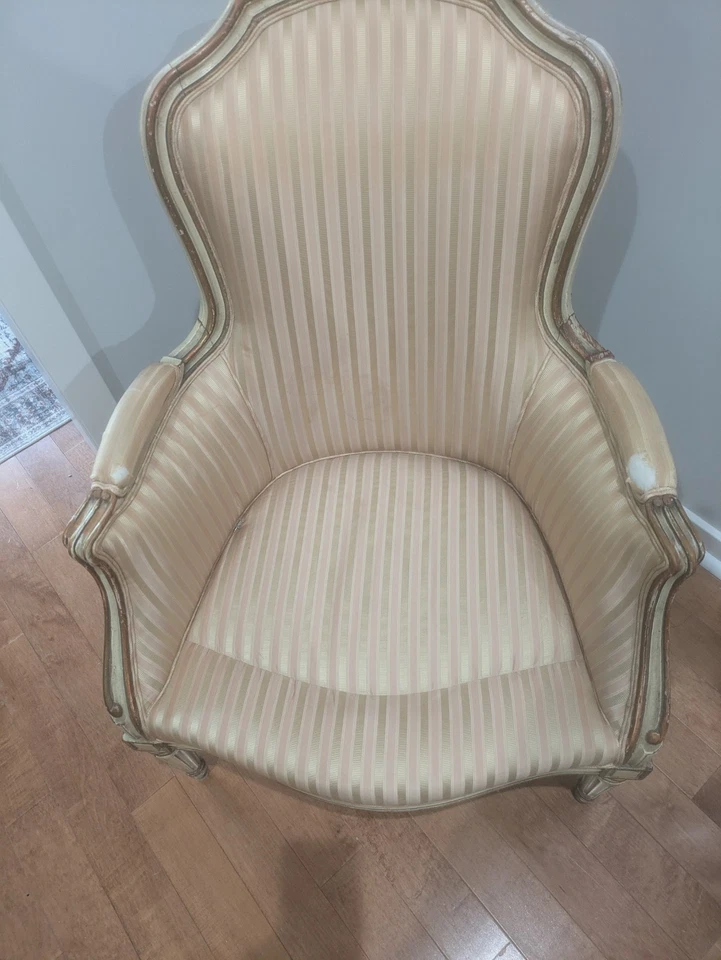 Hermoso sillón francés victoriano Luis XV1 Foto 2 de 4