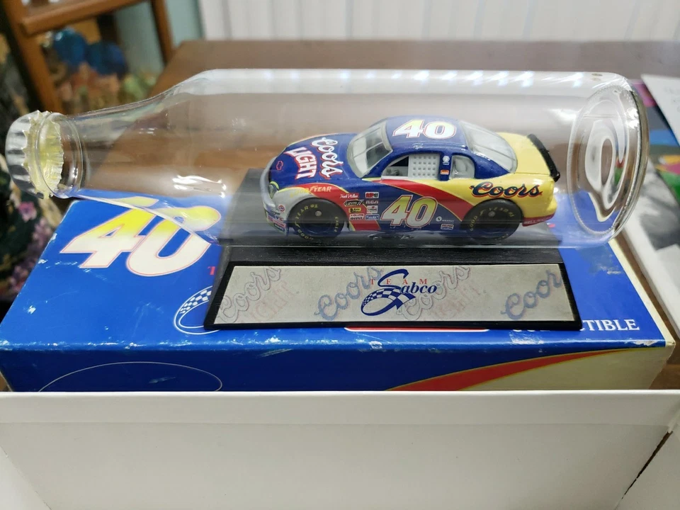 Matchbox Adult Collectibles #40 Nascar In A Glass Beer Bottle # 2770 Of 3,000 - Image 2 of 4