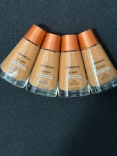 Lot of 4 Covergirl Clean Liquid Foundation Face Makeup 170 Deep Golden NEW