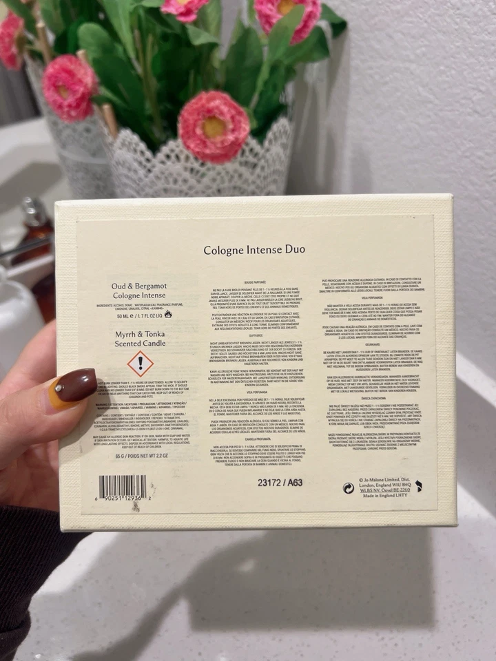 Jo Malone Oud Y Bergamota Colonia Dúo Intenso Juego de 2 Piezas Nuevo en Caja Foto 4 de 4