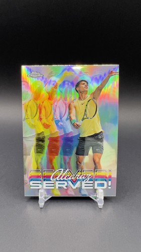 Carlos Alcaraz #SER-CA 2024 Topps Chrome Served card