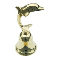 Tischglocke - Delfin Glocke Aus Messing 13 Cm Sea-Club