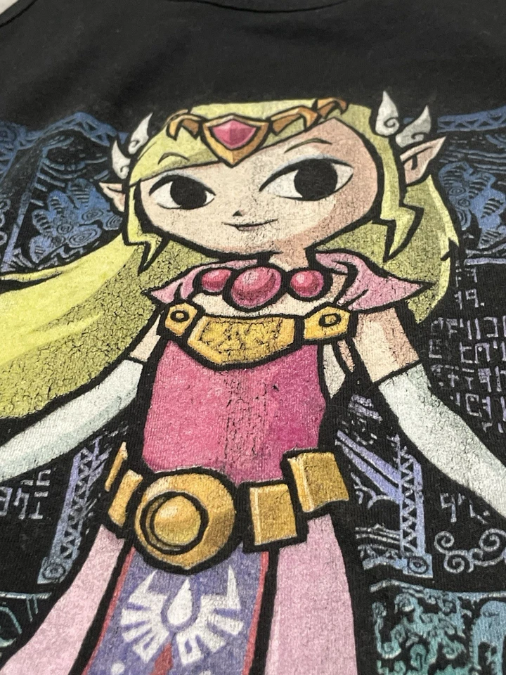 Nintendo Legend of Zelda Princess Wind Waker Racerback Tank Top Black Small - Image 4 of 4